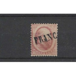 Netherlands 5 Willem III 1864 "FRANCO WITHOUT KASTJE" VFU/used  CV 50 €