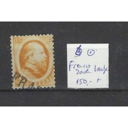 Nederland 6 Willem III 1864 "FRANCO ZONDER KASTJE" VFU/gebr  CV 150+ €