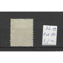 Netherlands 36 Wilhelmina  with numeral dot cancel 130  VFU/used CV 132+ €