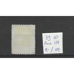 Netherlands 39 Wilhelmina  with numeral dot cancel 134  VFU/used CV 155+ €