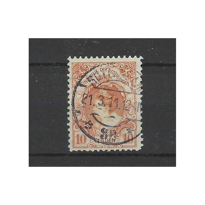 Nederland  80 Wilhelmina 10Gld  VFU/gebr  CV 850 €