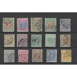 Nederland 34-48 WIlhelmina Hangend Haar  VFU/gebr CV 978 €