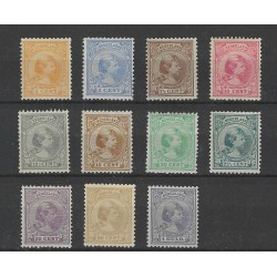 Nederland 34-44 WIlhelmina Hangend Haar  MH/ongebr CV 2485 €