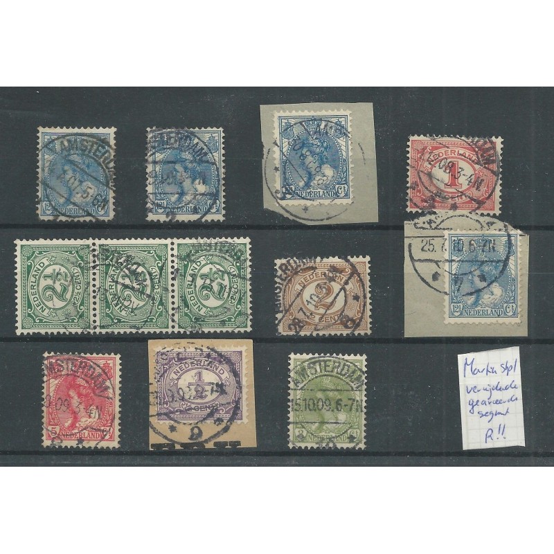 Netherlands LBMN 0001a - LBMN 0010a  cancels  VFU/used CV  R €