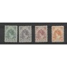 Nederland 77-80 Wilhelmina Hangend Haar  MH/ongebr CV 1410 €  attest !