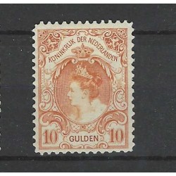 Nederland 77-80 Wilhelmina Hangend Haar  MH/ongebr CV 1410 €  attest !