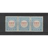 Nederland P12D strip Type I, II, III Port 1881 MH/ongebr  CV 430+ €