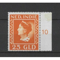Ned. Indie 289  Wiljhelmina Konijnenburg 25Gld MNH/postfris CV  325 €