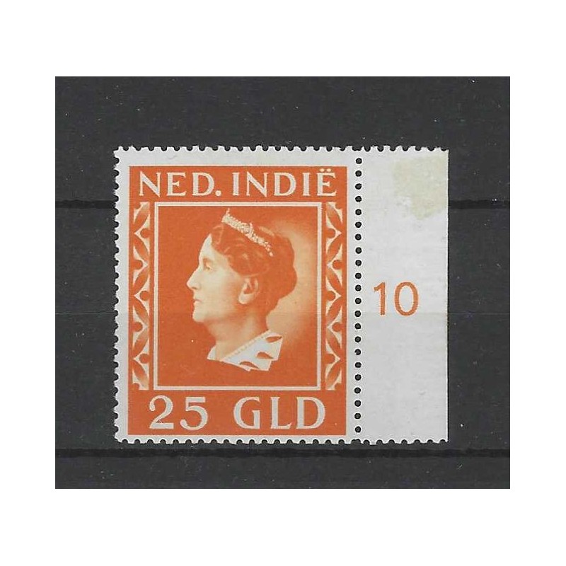 Ned. Indie 289  Wiljhelmina Konijnenburg 25Gld MNH/postfris CV  325 €