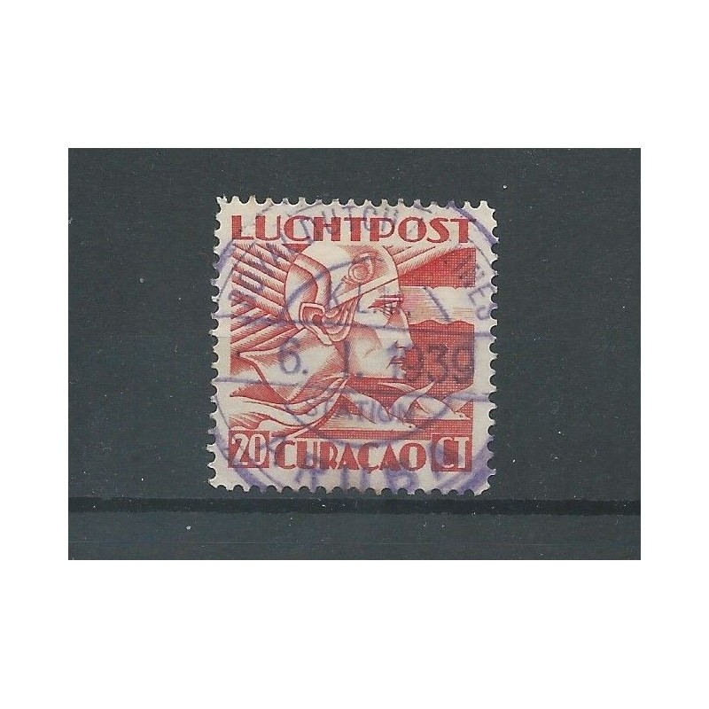 Curacao  LP6 met speciaal KLM stempel  VFU/gebr  CV ??? €