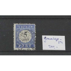 Nederland P19 Port 1892 "GRAVENHAGE-STN 1895" kleinrond VFU/gebr CV 200 €