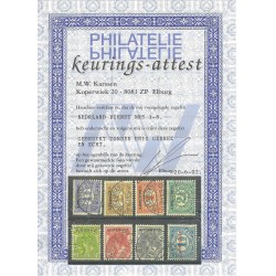 Nederland D1-8 Dienst ARMENWET  VFU/gebr CV 240 € Certificaat !!