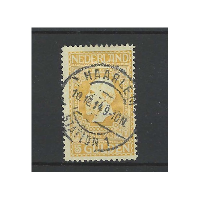 Nederland 100 Jubileum 1913  "HAARLEM-STATION 1 1914" langebalk VFU/gebr  CV 50++ €