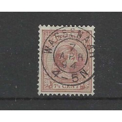 Nederland 36 Wilhelmina  "WASSENAAR 1894" kleinrond VFU/gebr CV 15+ €