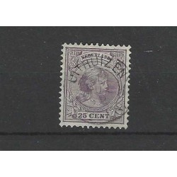 Netherlands 42 Wilhelmina  " UITHUIZEN 1894" small round cancel VFU/used CV 15+ €