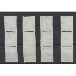 Netherlands R86-89 Syncopated perforation Child Welfare 1930 strip of 3 VFU/used  CV 120+ €