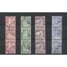 Netherlands R86-89 Syncopated perforation Child Welfare 1930 strip of 3 VFU/used  CV 120+ €