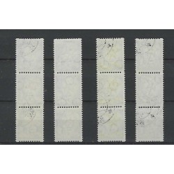 Nederland R98-101Roltanding Kind 1933 strip van 3 VFU/gebr  CV 130+ €