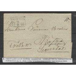 Zweden/Sweden  voorfilatelie MARIESTAD 1846  VFU/gebr  CV ??? €
