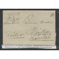 Sweden  voorfilatelie MARIESTAD 1846  VFU/used  CV ??? €