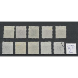 Zweden/Sweden 97-106  Für den Landstrum  Portomarken VFU/gebruikt  CV 500 €
