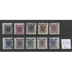 Zweden/Sweden 97-106  Für den Landstrum  Portomarken VFU/gebruikt  CV 500 €
