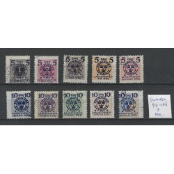 Zweden/Sweden 97-106  Für den Landstrum  Portomarken VFU/gebruikt  CV 500 €