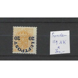 Zweden/Sweden 139XK  Flugpost Audruk kopfstehend MH/ongebruikt  CV 360 €