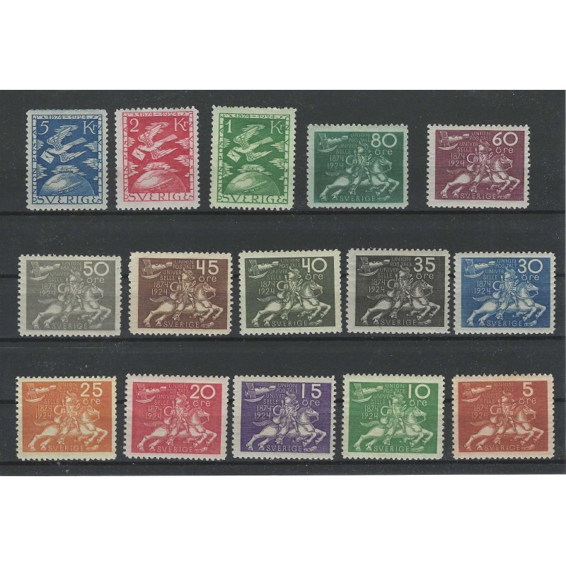 Zweden/Sweden 159W-173W  Weltpostcongres  UPU MH/ongebruikt  CV 750 €