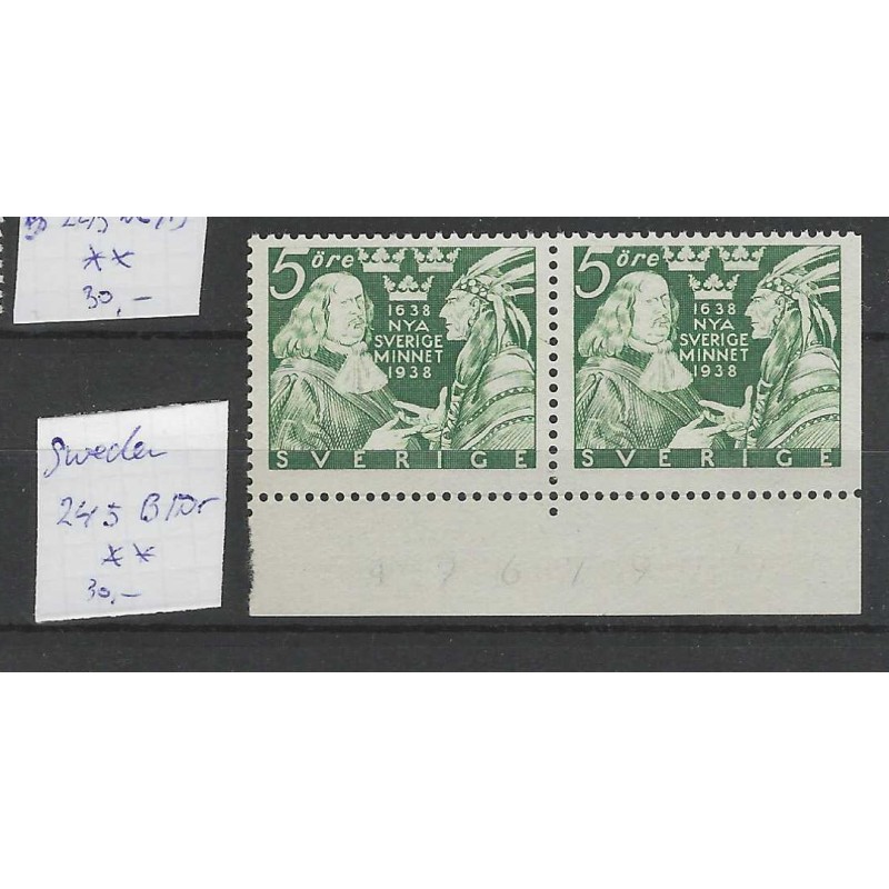 Zweden/Sweden 245B/Dr  MNH/postfris CV 30 €
