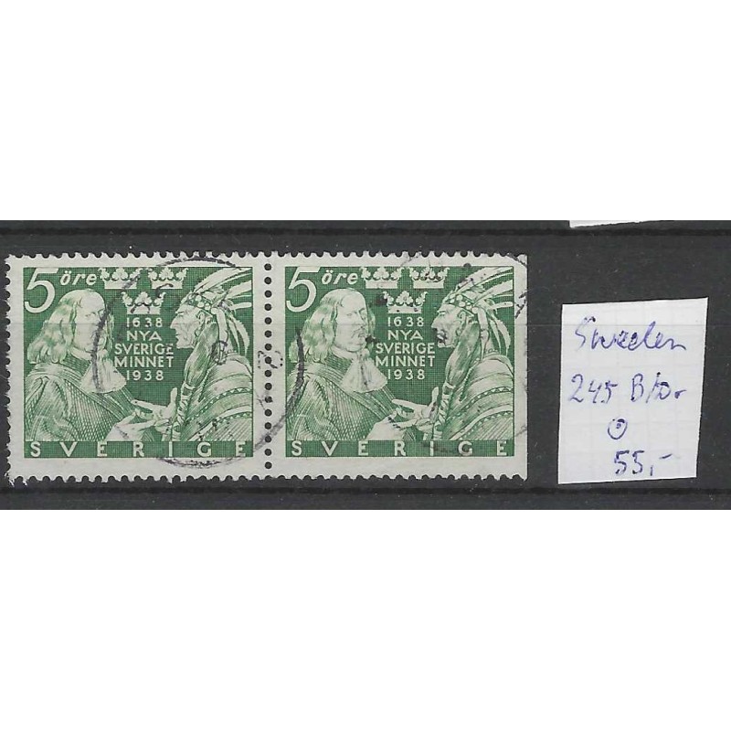 Zweden/Sweden 245B/Dr  VFU/gebruikt CV 55 €