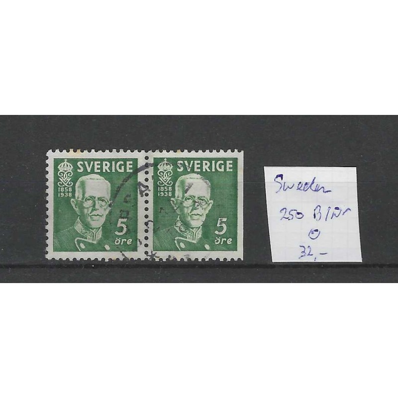 Zweden/Sweden 250B/Dr   VFU/gebruikt  CV 32 €