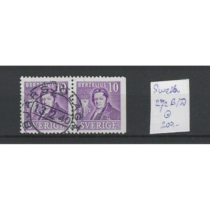 Zweden/Sweden 272 B/Dr  VFU/gebruikt CV 200 €