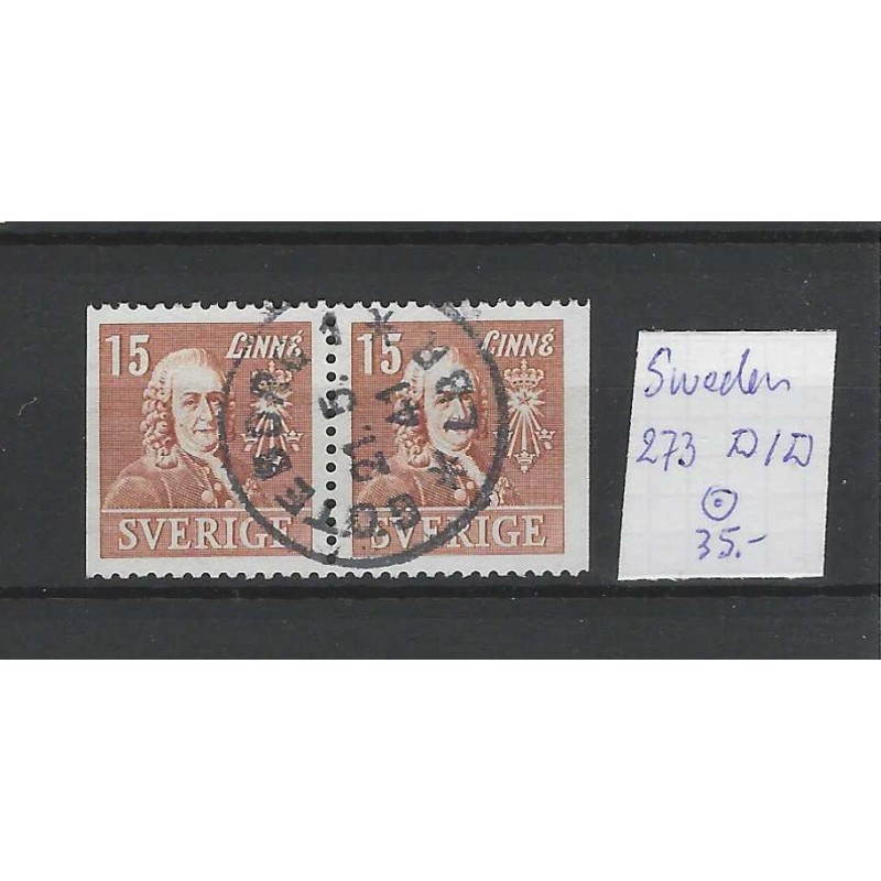 Zweden/Sweden 273Dl/Dr  VFU/gebruikt CV 35 €