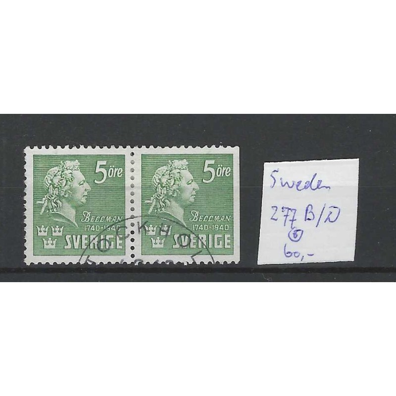 Zweden/Sweden 277B/Dr   VFU/gebruikt CV 60 €