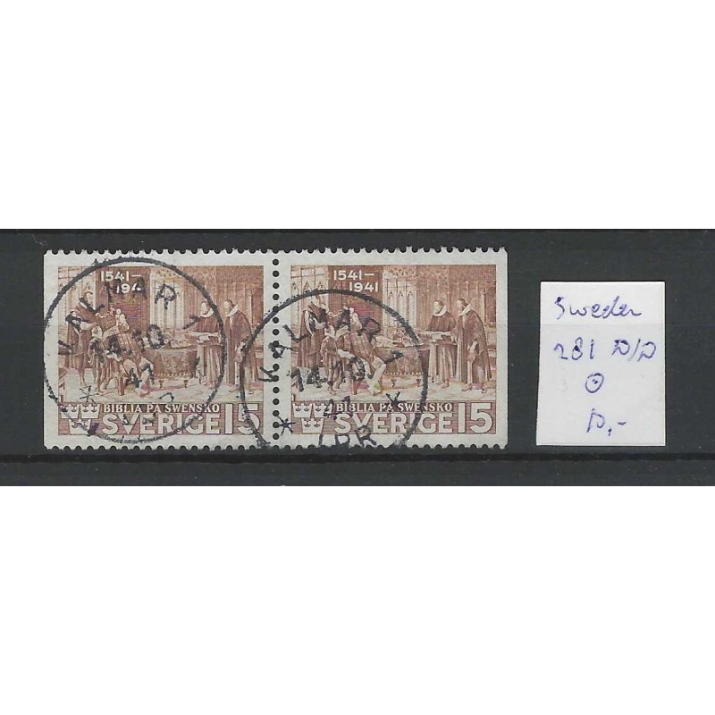 Zweden/Sweden 281Dl/Dr  VFU/gebruikt CV 10 €