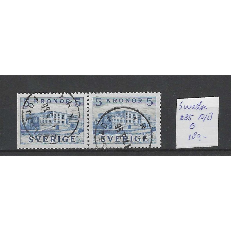 Zweden/Sweden 285Dl/B  VFU/gebruikt CV 180 €