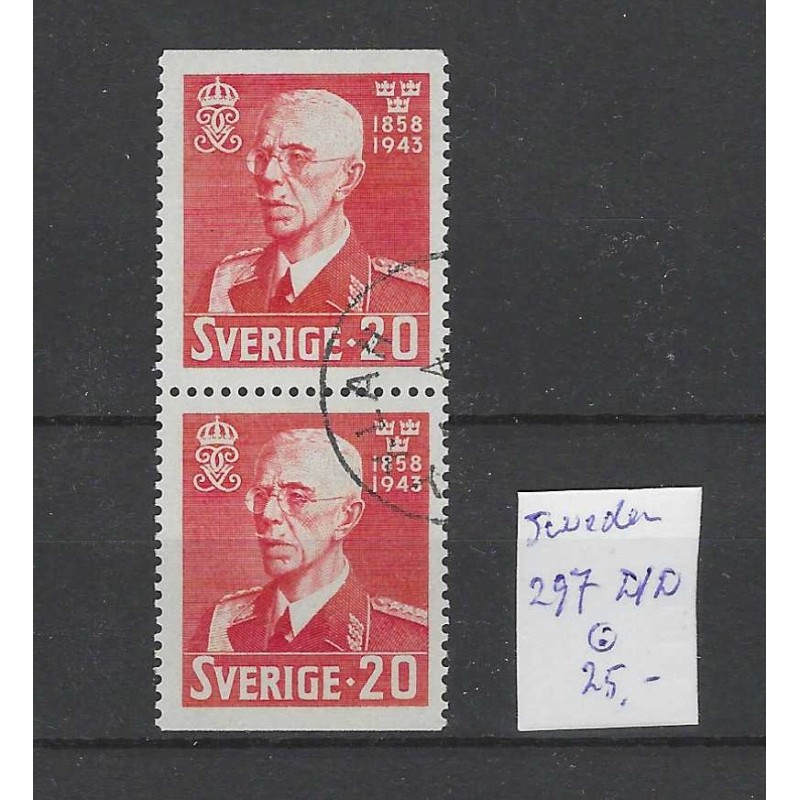 Zweden/Sweden 297Dl/Dr  VFU/gebruikt CV 25 €