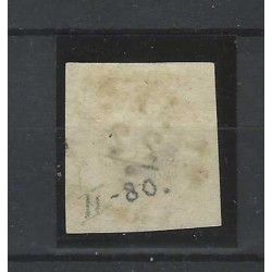 Nederland 2 Plt I Willem III 1852 "NYMEGEN-A" VFU/gebr  CV 150 €
