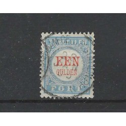 Netherlands P12 Postage due 1881 "AMSTERDAM-CENTRAAL STATIONP.P. 1905" large round cancel VFU/used CV 100 €