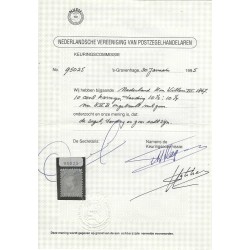 Nederland 8II-B  Willem III 1867 MH/ongebruikt  CV 475 € certificaat !