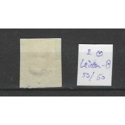 Nederland 2 Plt I Willem III 1852 "LEIDEN-B" VFU/gebr  CV 100 €