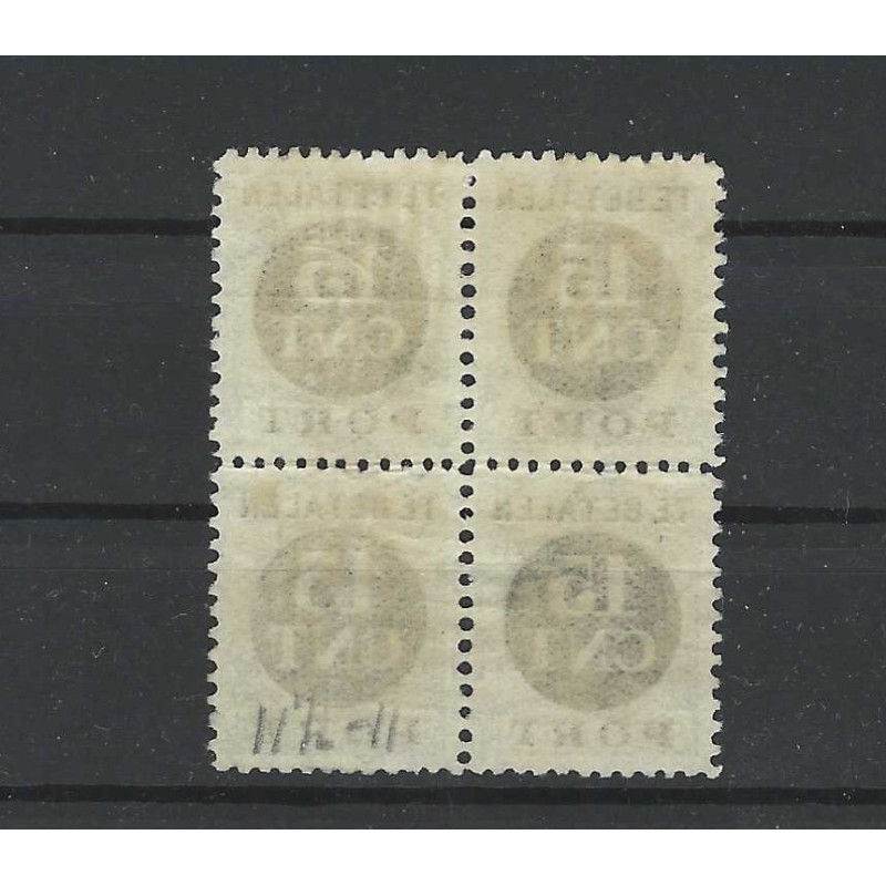 Netherlands PV2B  in Block of 4  VFU/used CV 700 € Certificate !