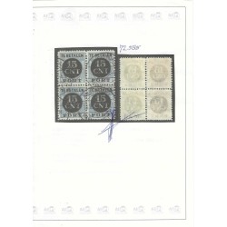 Nederland PV2B  in Blok van 4  VFU/gebr CV 700 € Certificaat !