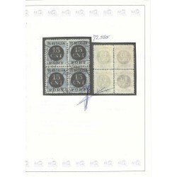 Netherlands PV2B  in Block of 4  VFU/used CV 700 € Certificate !
