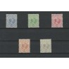 Curaçao 19-23 Wilhelmina set MNH  CV 2135 €  Certificate !!