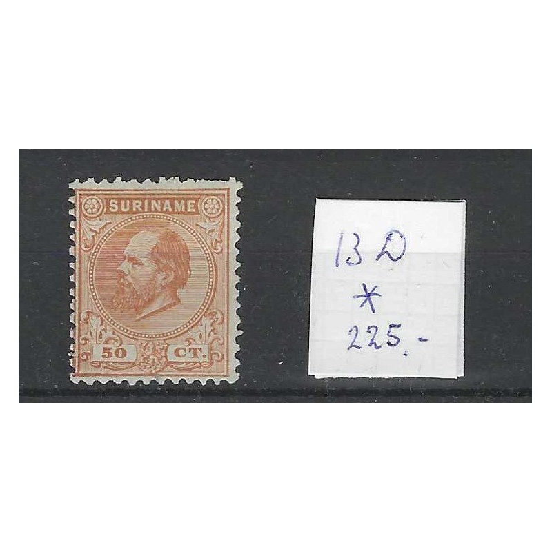 Suriname 13D  Willem III 1873  MH/unused  CV 225 €