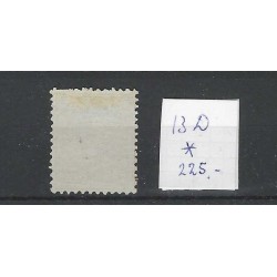 Suriname 13D  Willem III 1873  MH/unused  CV 225 €