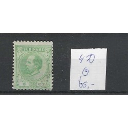 Suriname 4D  Willem III 1873  VFU/gebr  CV 65 €