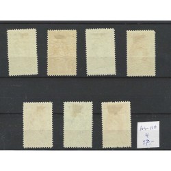 Suriname  104-110  Wilhelmina MH/ongebruikt CV 300 € Pracht exemplaar!!